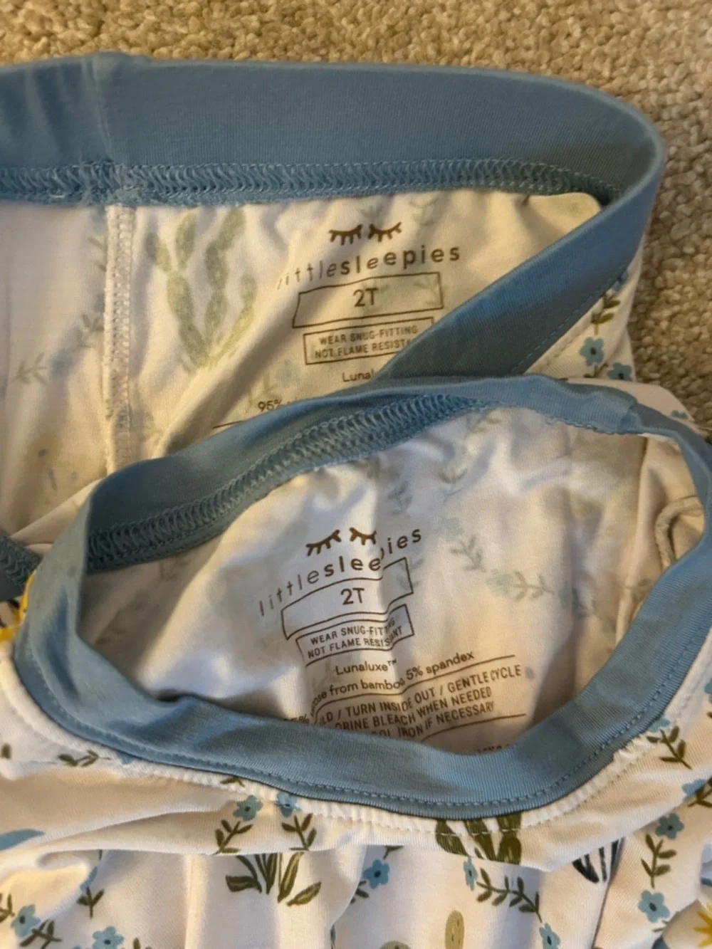 Little Sleepies Desert Meadow two piece pajama set - new without tags - Picture 4 of 4